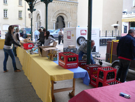 installation du stand de Biberach